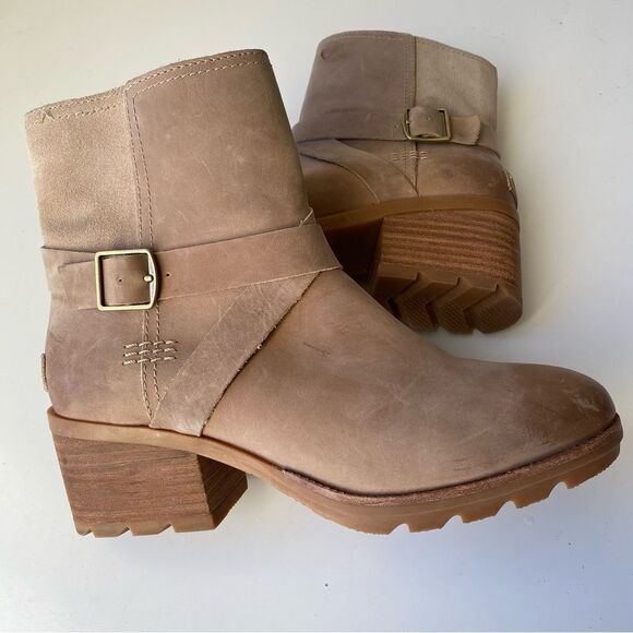 SOREL Women's Cate Buckle Bootie leather size 7 - Picture 5 of 12